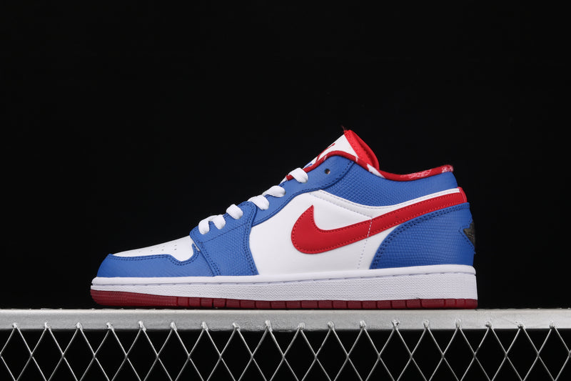 Jordan 1 Low - Sport Blue Gym Red