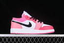 Nike Air Jordan 1 Low GS - White Pinksicle