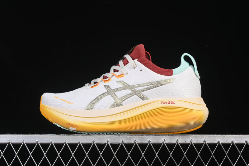 ASICS GEL-Nimbus 27 - White/Yellow