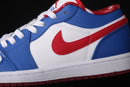 Jordan 1 Low - Sport Blue Gym Red