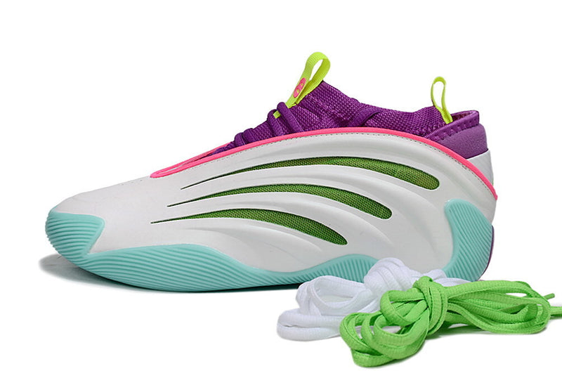 Adidas Harden Vol. 9 - Jalen Williams White Lucid Lime Pink