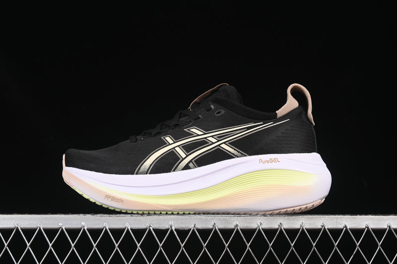ASICS GEL-Nimbus 27 - Feminino Preto/Rosa